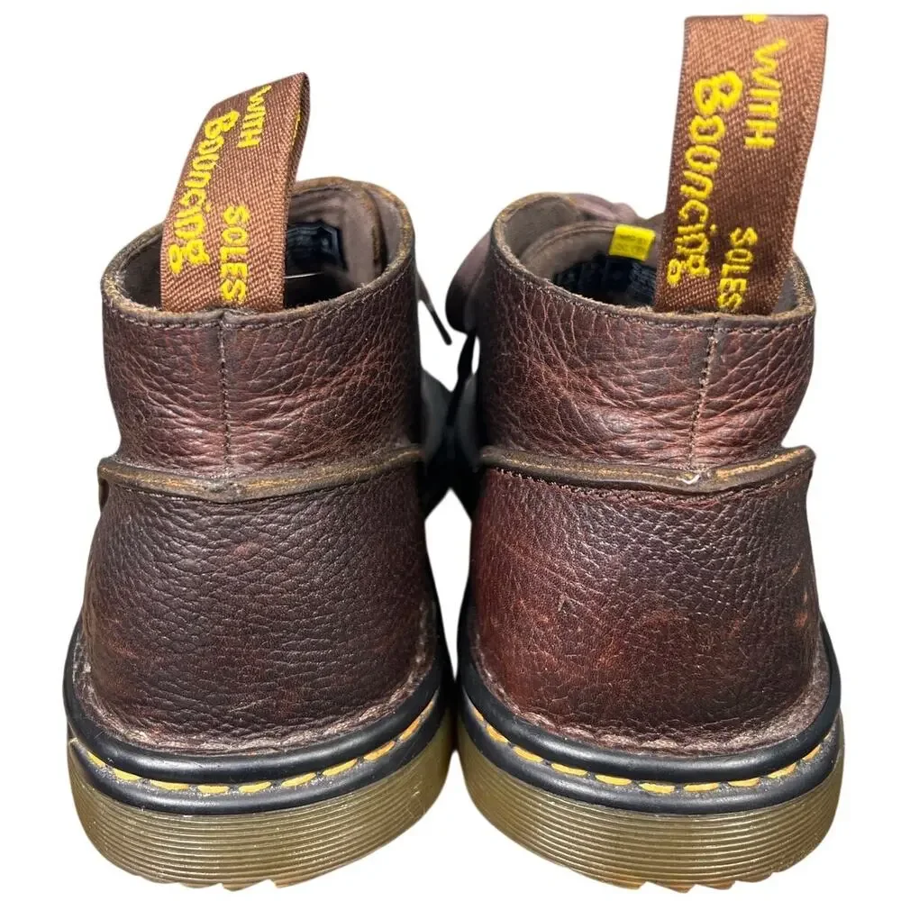 Dr. Martens Unisex Sussex Brown Leather Chukka Boots Size M 10 W 11